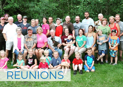 Family reunion at Bruce Spruce Ranch